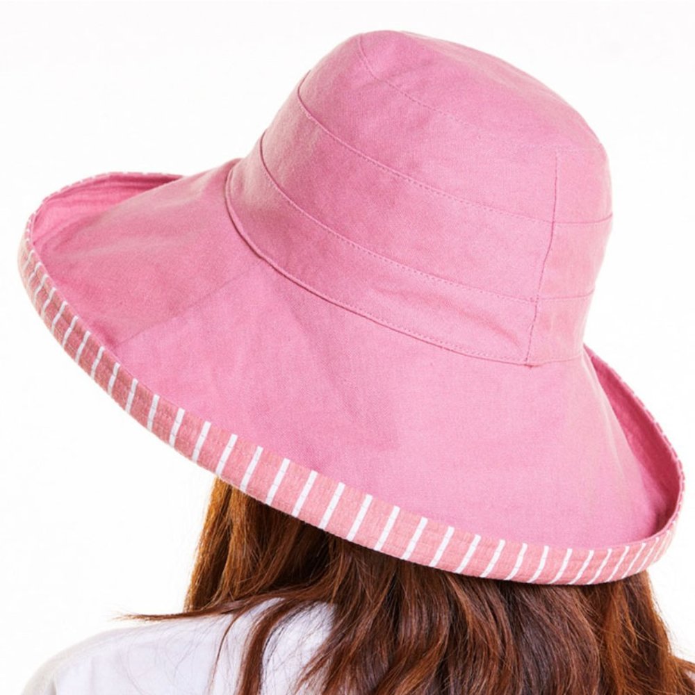 Womens Sun Summer UV Protection Floppy Bucket Hat - Picture 2 of 8